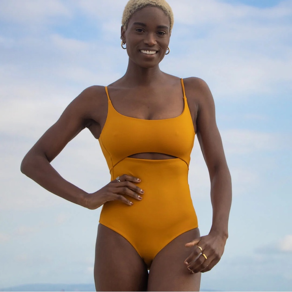Left On Friday Gold One-Piece Swimsuit